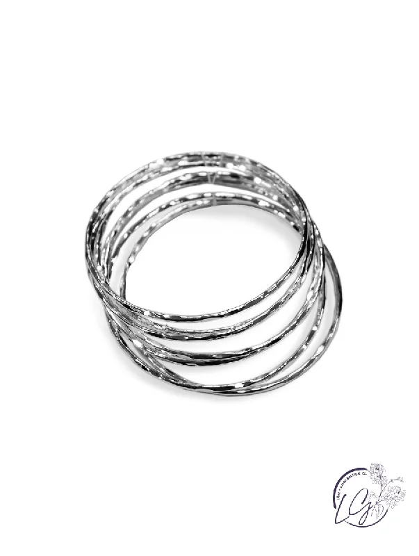 Round Hammered Bangles