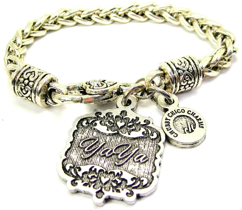 YaYa Victorian Scroll Cable Link Chain Bracelet