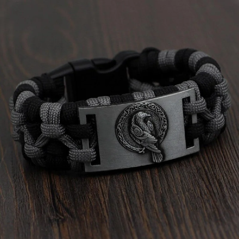 Bracelet corbeau d'Odin paracorde