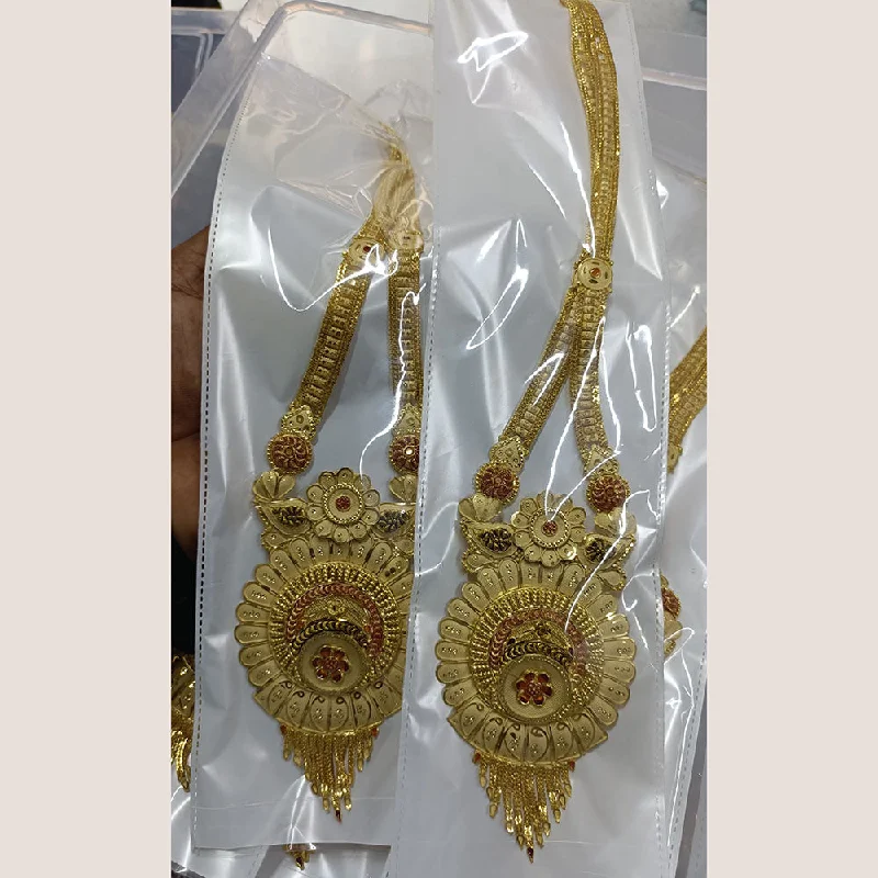 Pari Art Jewellery Forming Long Necklace Set ( 1 Piece Only )