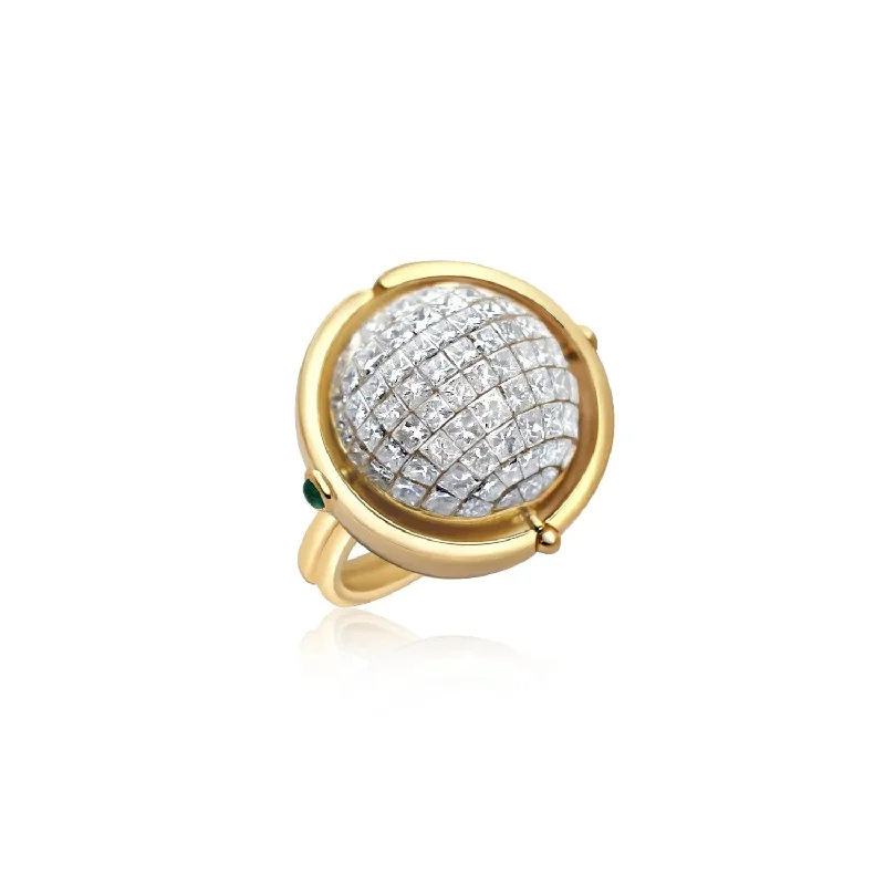 Disco Ball Diamond Ring