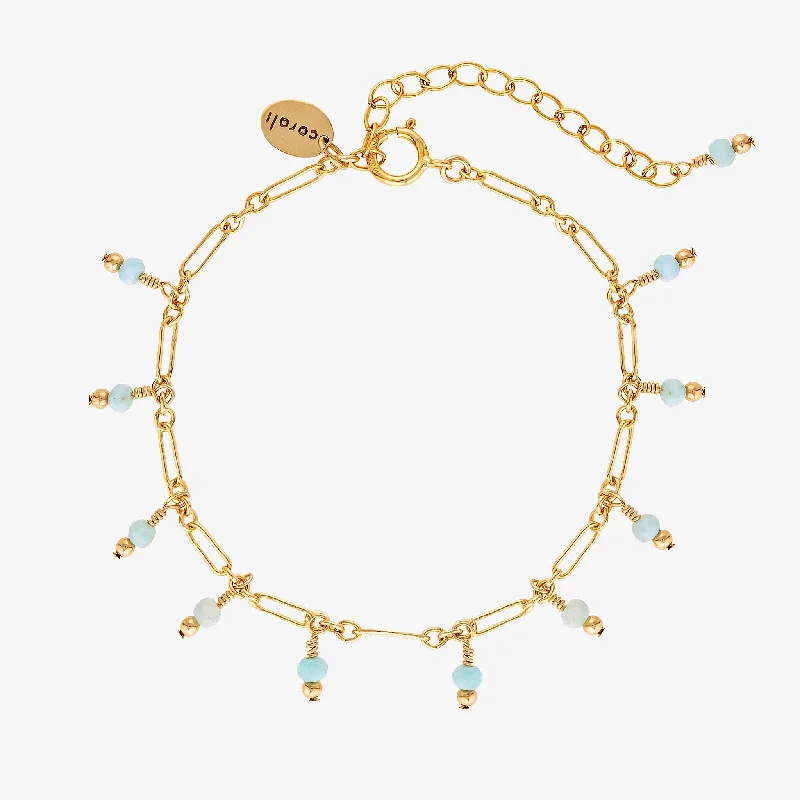 Rain Bracelet ~ Larimar