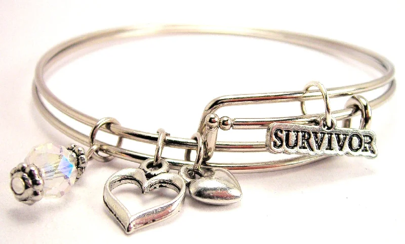 Survivor Expandable Bangle Bracelet Set