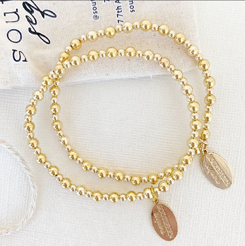 3/4mm Gold Filled Tilly Beaded Bracelet