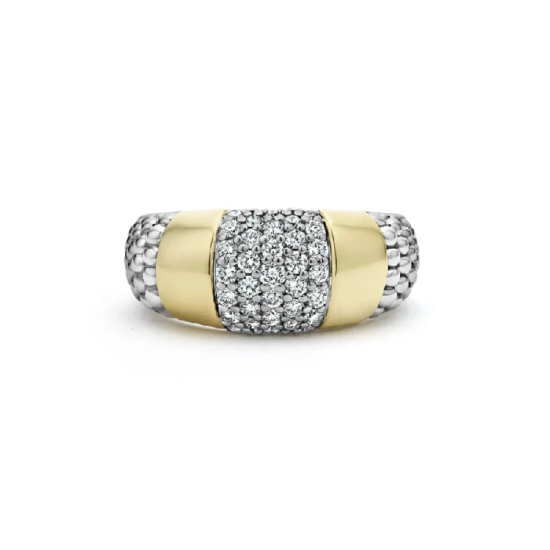 Lagos Gold Station Diamond Ring