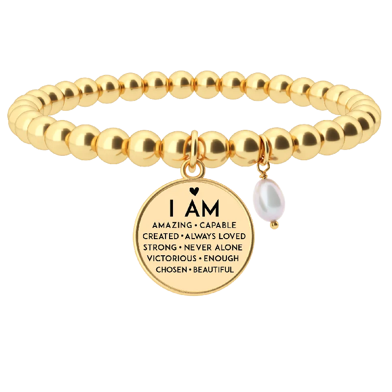 I Am Inspiration - Beaded Bracelet