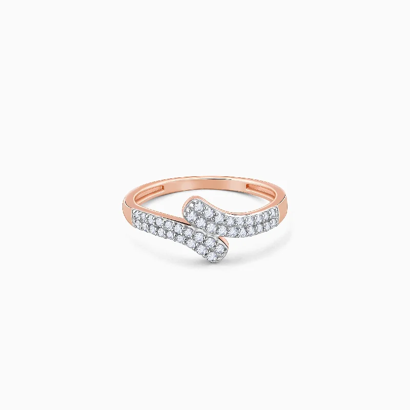 Rose Gold Heavenly Spark Diamond Ring