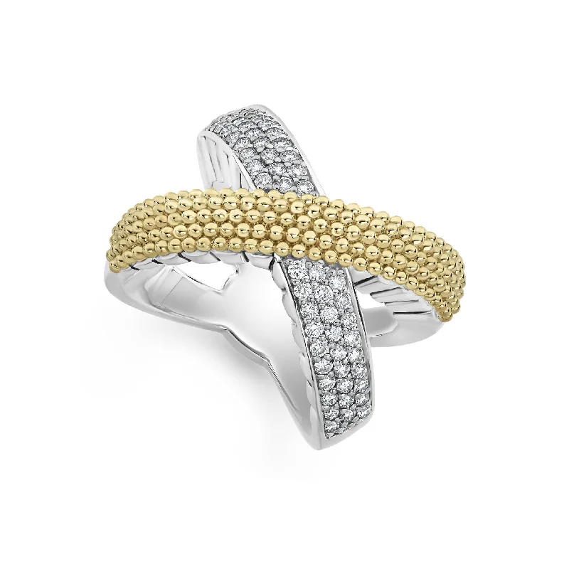 Lagos Caviar Lux X Diamond Ring