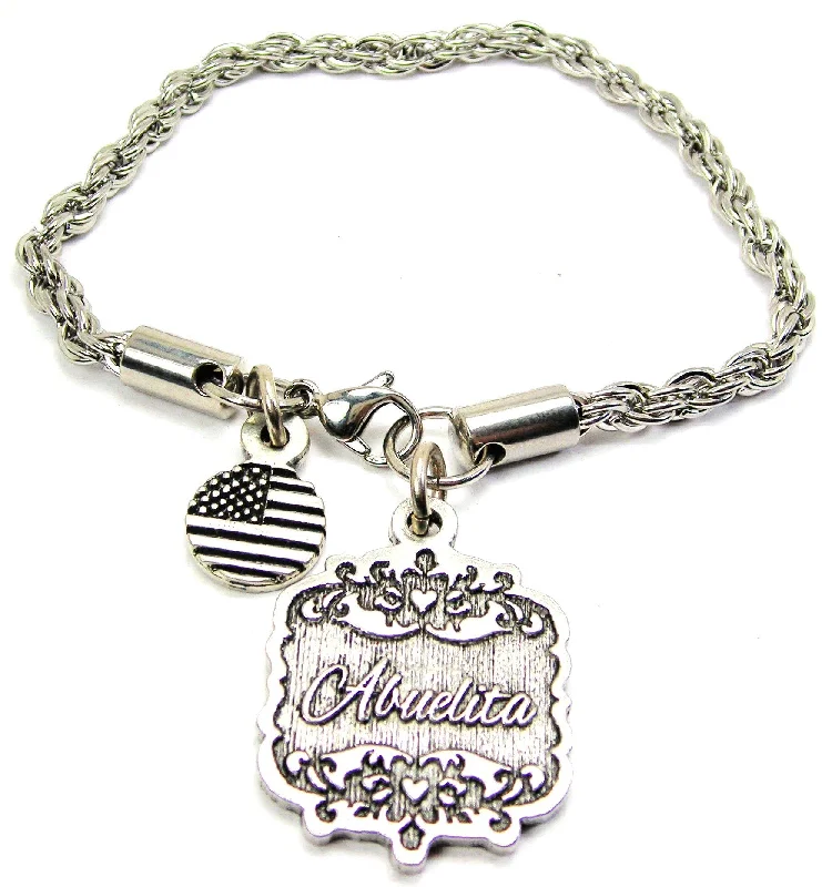 Abuelita Victorian Scroll Rope Chain Bracelet