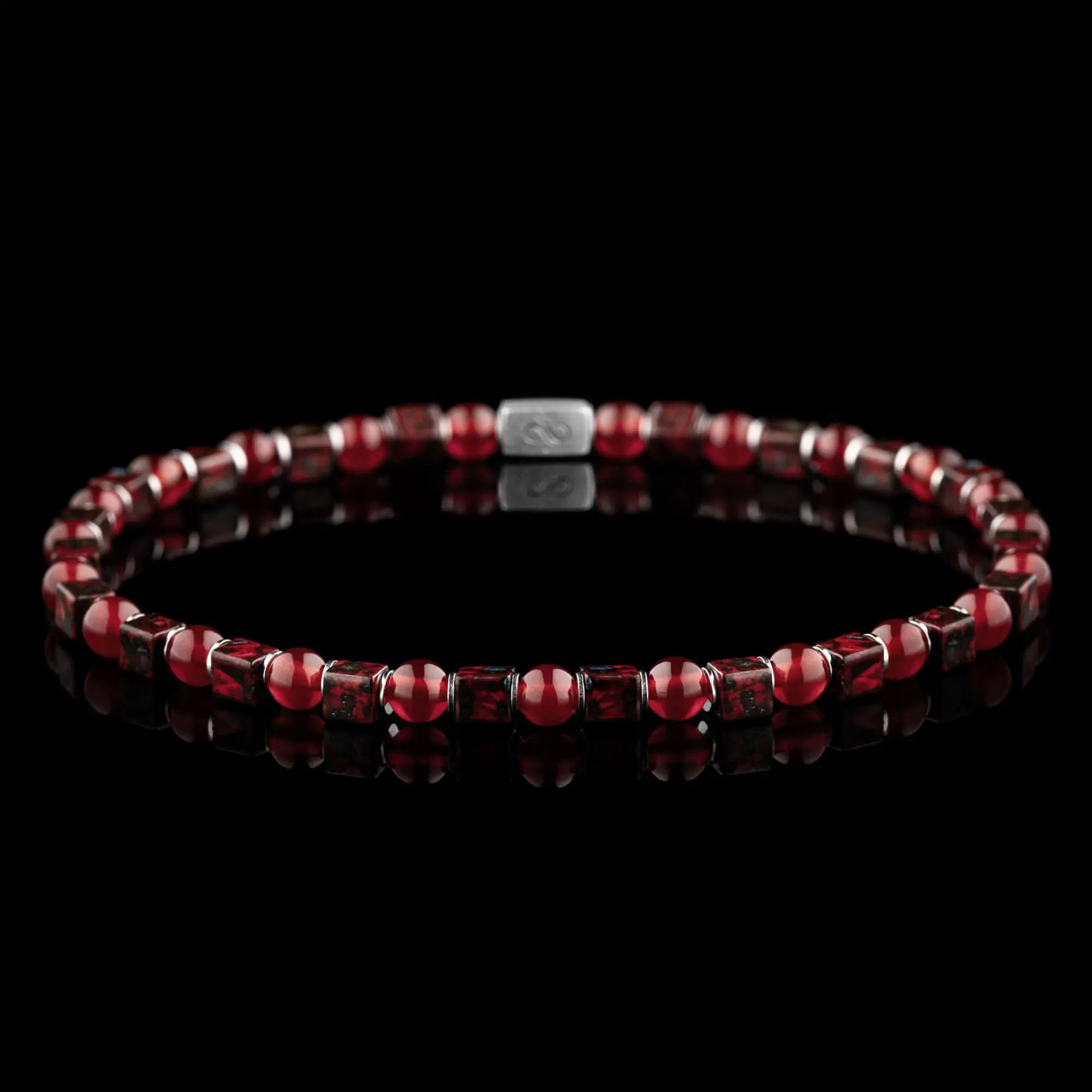 Carnelian - Cube Bracelet I (4mm)