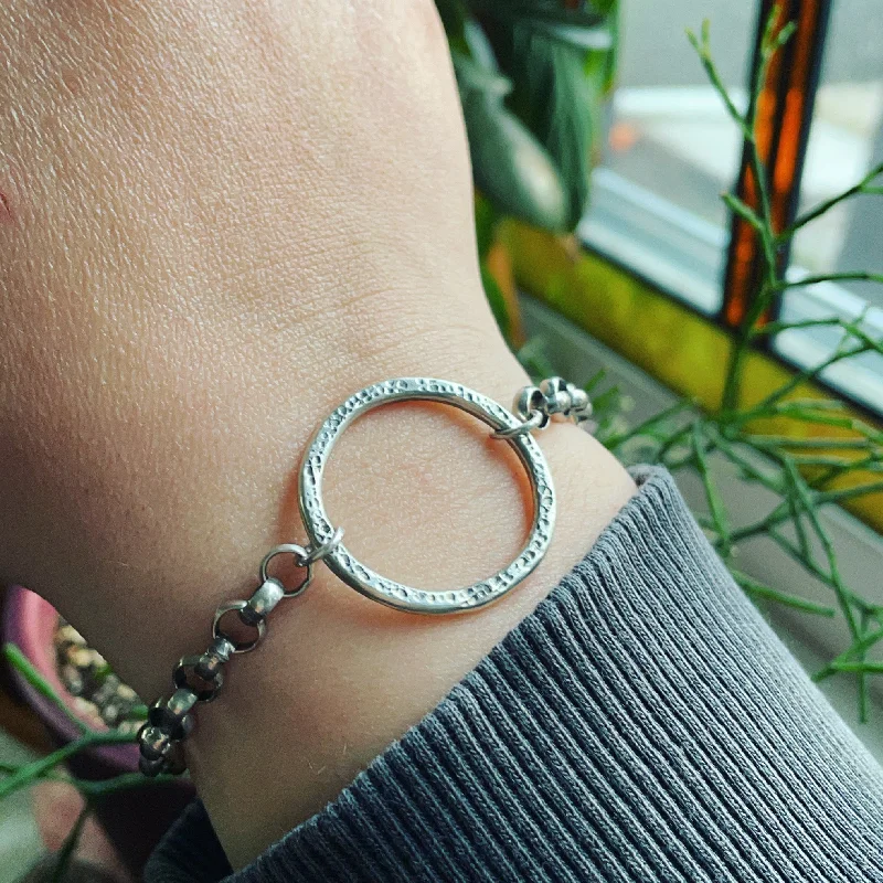 Sterling Silver Chunky Link Bracelet