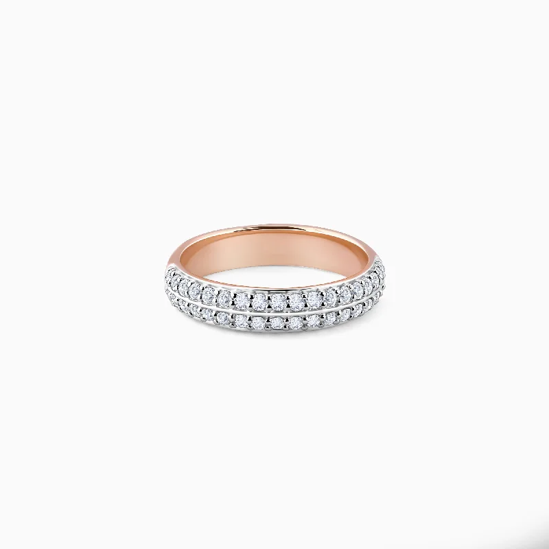 Rose Gold Dia Diamond Ring