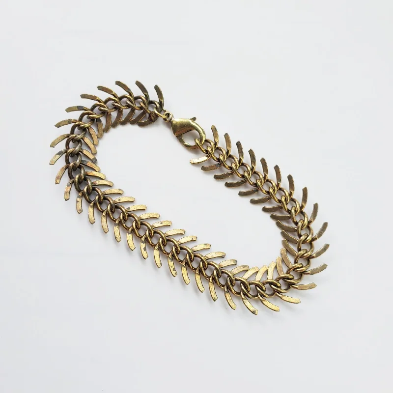 Vertebrae Bracelet - Brass