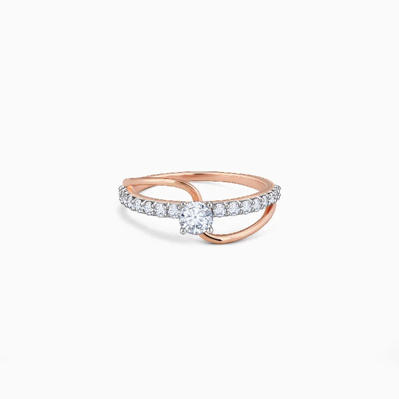 Rose Gold Gratifying Diamond Ring