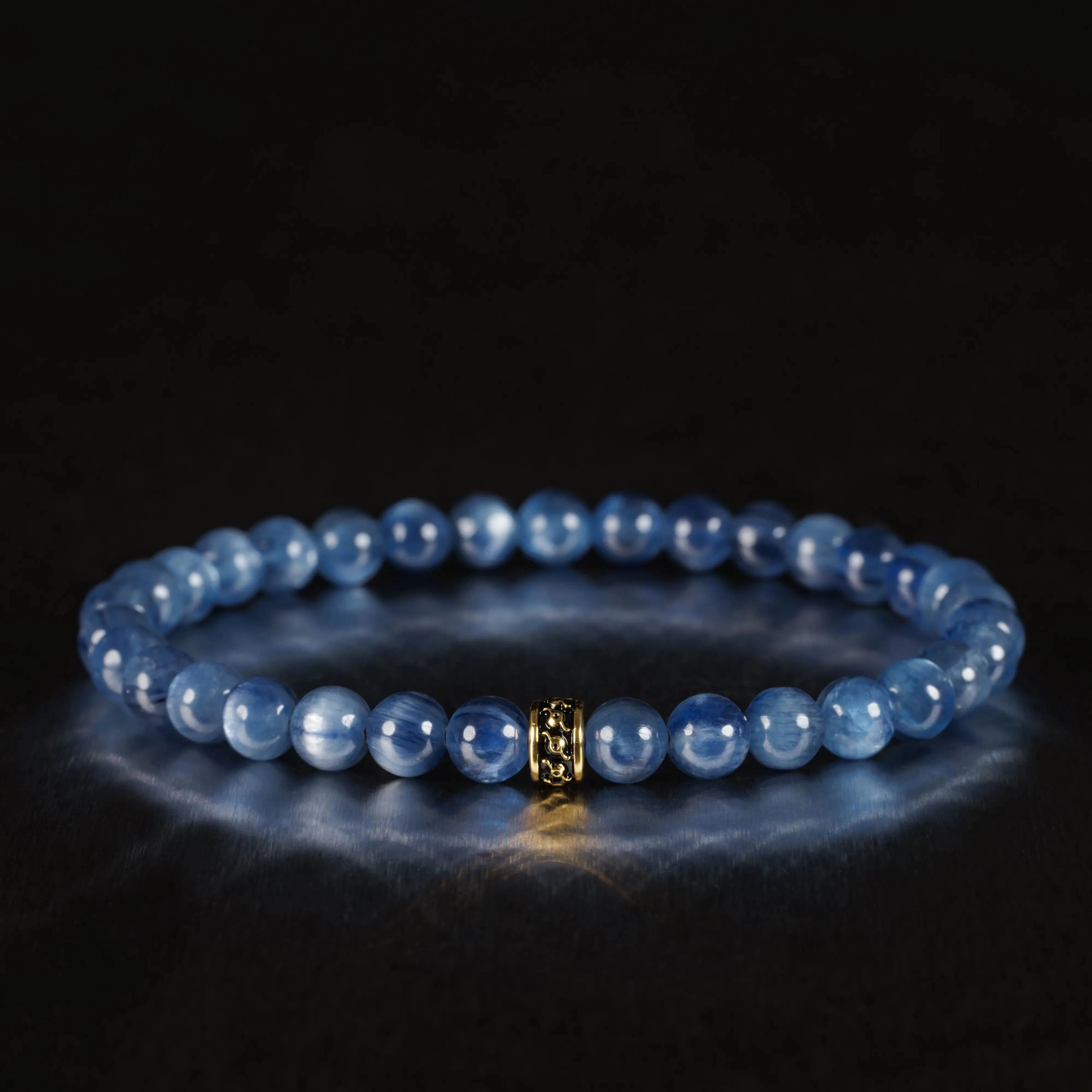 Kyanite Gold Bracelet I (6mm)