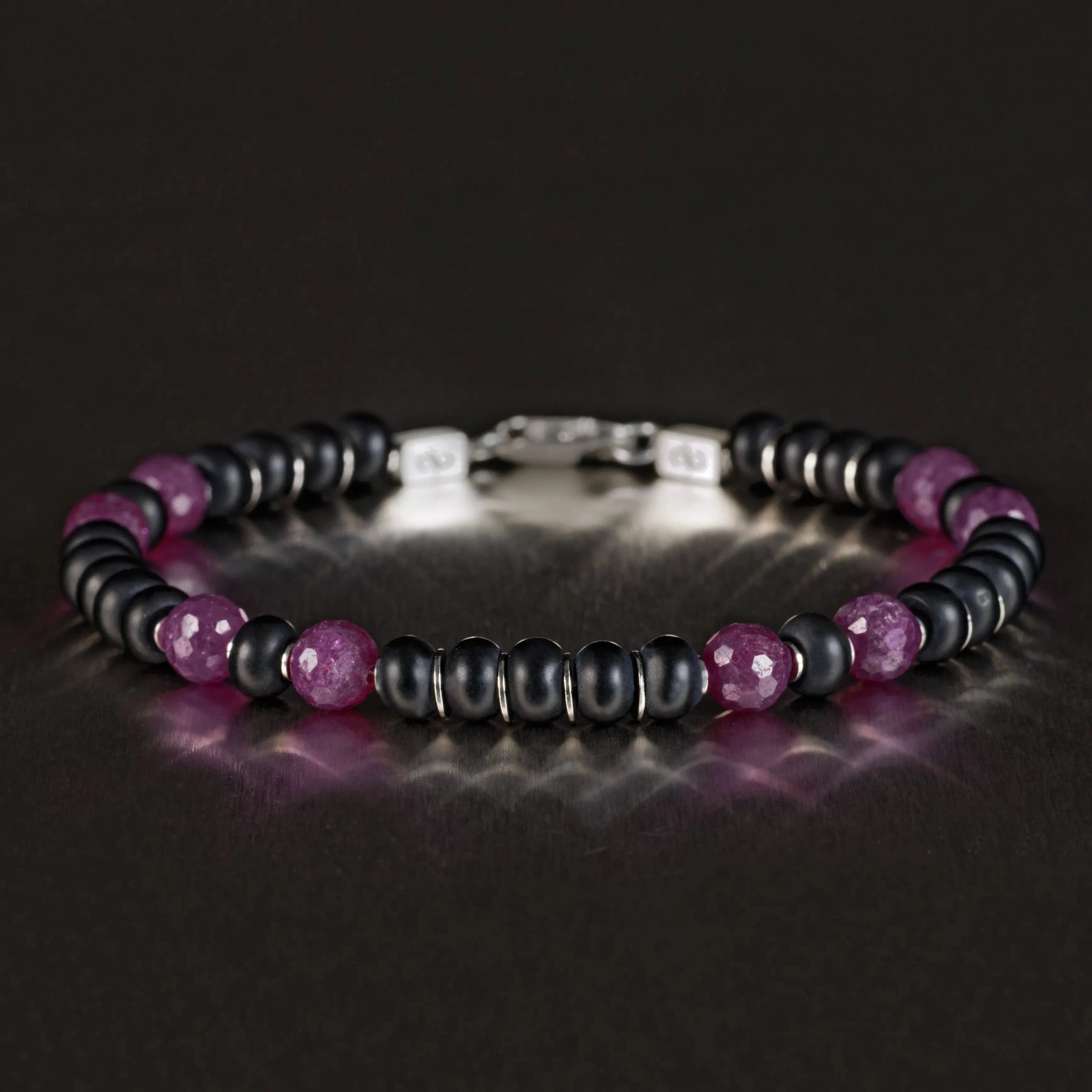 Ruby - Black Onyx Bracelet II (6mm)